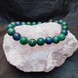 Bracelet Azurite Malachite Qualité Extra 8mm