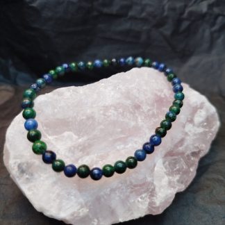 Bracelet Azurite Malachite Qualité Extra 4mm