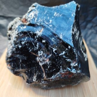 Bloc Obsidienne Noire Brute Qualité A 1,081kg environ