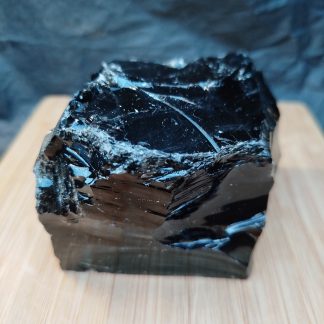 Bloc Obsidienne Noire Brute Qualité A 519g environ