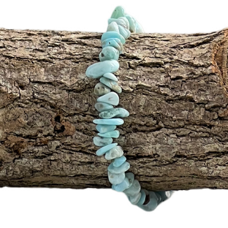Bracelet Chips de pierres Larimar