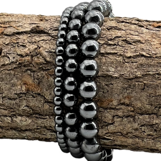 Bracelet Hematite 4mm Qualité Extra