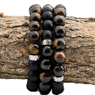 Bracelet Homme 10mm Oeil de Faucon Qualité Extra