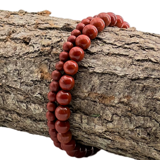 Bracelet Jaspe rouge 4mm Qualité Extra