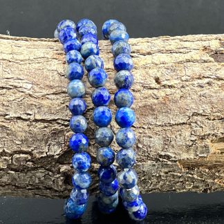 Bracelet Lapis Lazuli facetté 6mm
