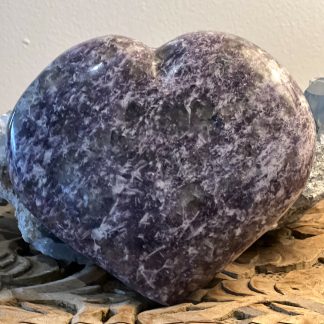 Coeur Lépidolite 830g environ