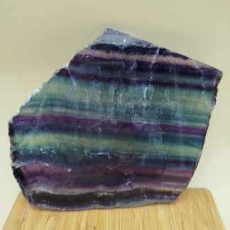 Tranche fluorite Arc en Ciel 324g environ